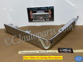 OEM 1973 1974 1975 1976 Cadillac Deville Calais Fleetwood Commercial Chassis LEFT DRIVER SIDE FRONT LOWER BUMPER END CORNER #1603644/#3515870